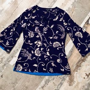 Lucky brand tunic with cute bird pattern